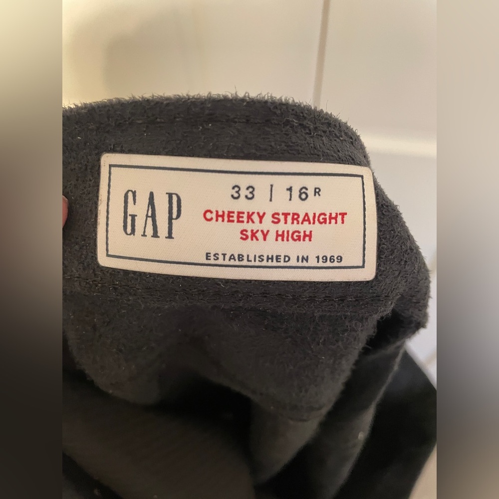NWOT GAP Cheeky Straight Sky High Leather Pants - Picture 9 of 10